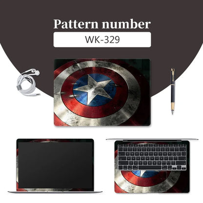 DIY Cover Laptop Skins Stickers Notebook PVC Skin13.3"14"15.6"17.3"Vinyl Cool Stickers Decorate Decal for Macbook/Lenovo/Asus/HP