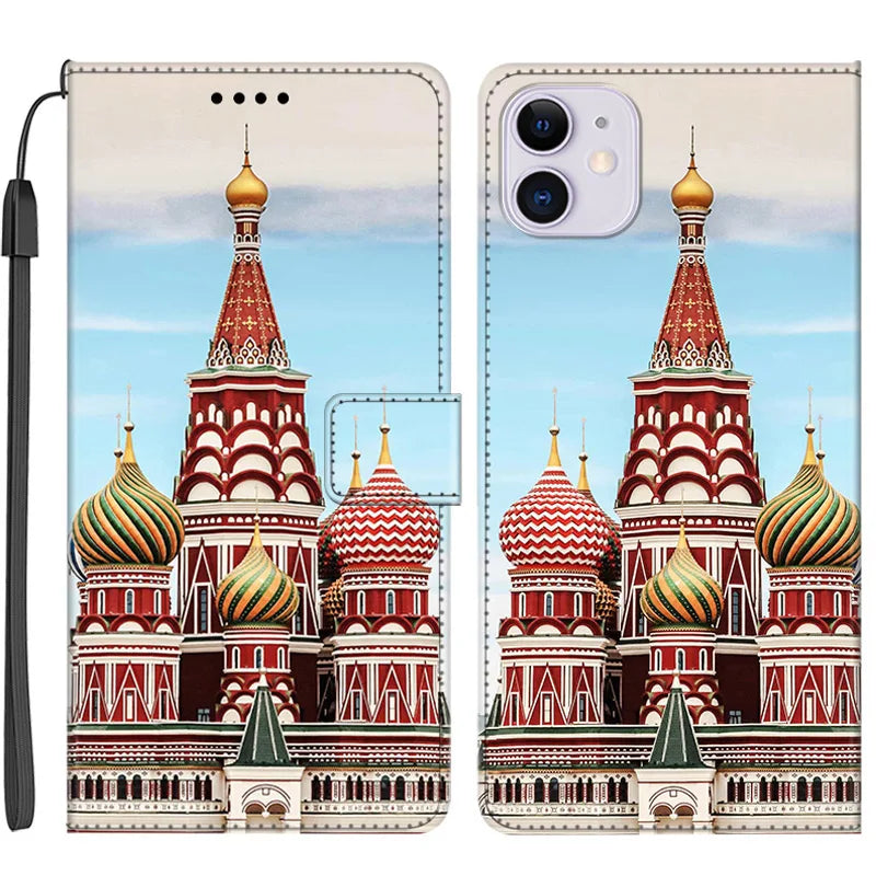 Custom Picture Leather Wallet Case For iPhone 17 16 15 13 12 14 Pro Max SE 8 7 Plus XR XS Max Print Photo Image Book Flip Cover