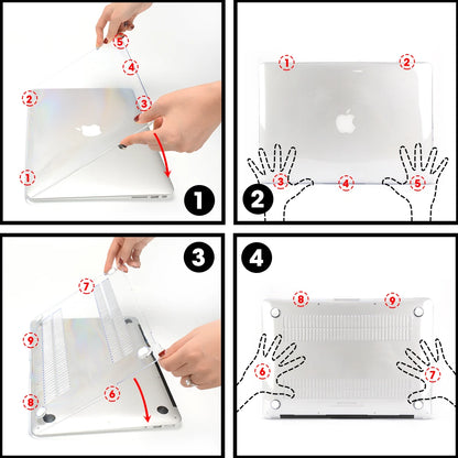 Crystal Laptop Case For Apple Macbook Air 13 A2179 A2337 A2681 For M1 Chip Pro 13 A2338 Macbook 13 15 16 14 112 Protective Cases