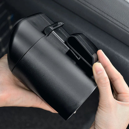 Cute Big Diamond Bowknot Car Trash Bin Hanging Vehicle Garbage Dust Case Storage Box Pressing Type Trash Can Auto Accessories