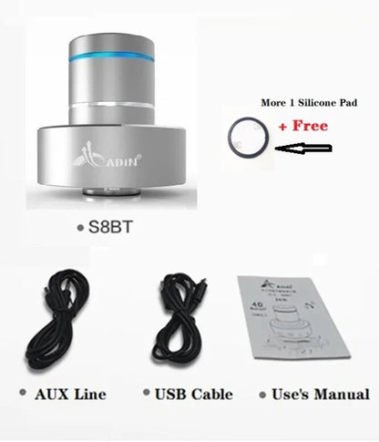 Adin 26W Vibro Bluetooth Speaker Wireless Anti-Neighbor Portable Vibration Subwoofer Bass Sound Box for Music Audio Speakers Aux