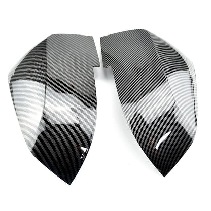 2 Pieces Rearview Mirror Cover Cap Carbon Black for BMW Series 1 2 3 4 X M 220i 328i 420i F20 F21 F22 F23 F30 F32 F33 F36 X1