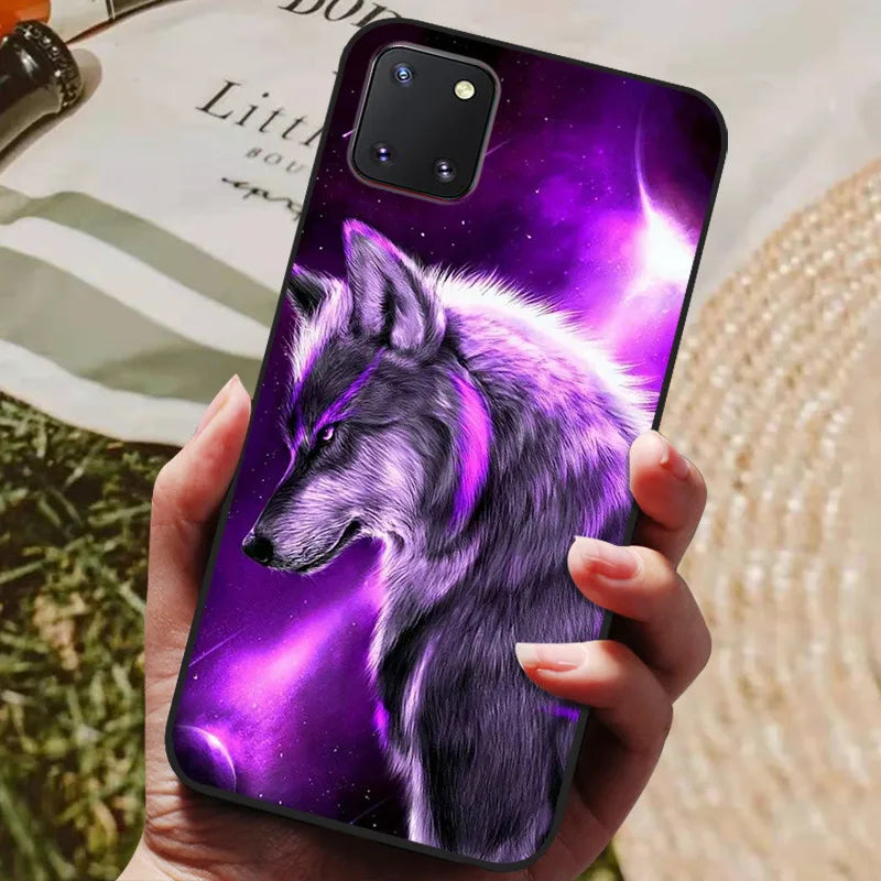 for Samsung Note 10 Lite Case Wolf Cartoon Silicon Soft TPU Back Cover For Samsung Galaxy Note10 Lite S10 Lite Phone Cases