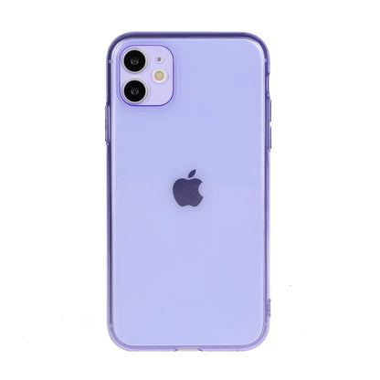 Neon Fluorescent Shockproof Case For iPhone 17 Air 16 15 14 Plus 13 12 Mini 11 Pro Max Candy Color Soft TPU Clear Bumper Cover