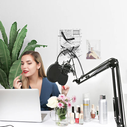 MAONO BA20 Microphone Suspension Boom Scissor Arm Stand for Professional Podcast Streaming Youtube Microfone