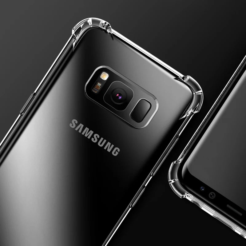Transparent Airbag Case for Samsung Galaxy S10 Lite Plus 5G Capa S10E S10Lite S10Plus S105G Shockproof Silicone Soft Cover Funda