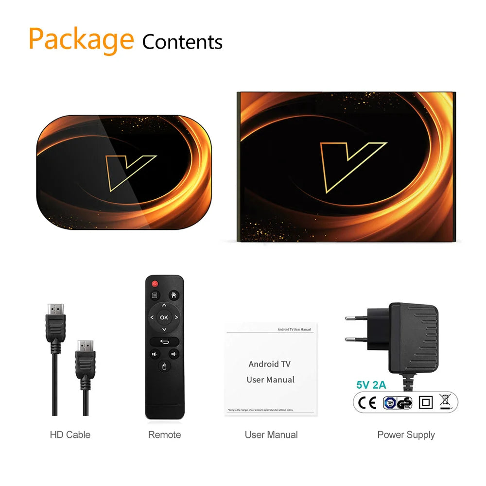 VONTAR X3 4GB 32GB 8K TV BOX Android 9 Smart Android TVBOX 9.0 Amlogic S905X3 Wifi 1080P BT 4K Set Top Box Media Player
