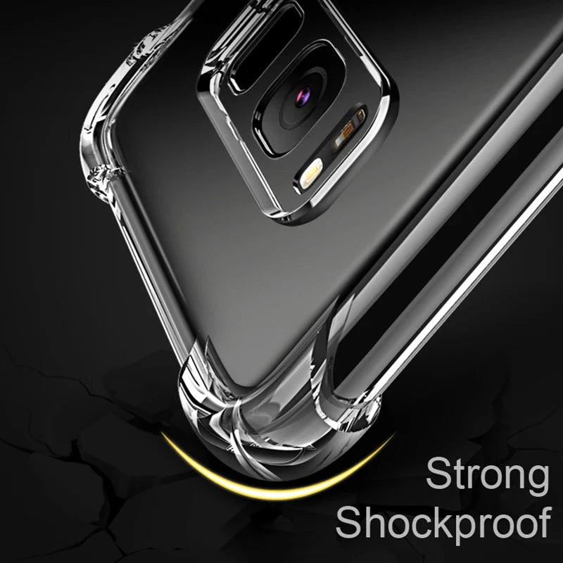 Transparent Airbag Case for Samsung Galaxy S10 Lite Plus 5G Capa S10E S10Lite S10Plus S105G Shockproof Silicone Soft Cover Funda