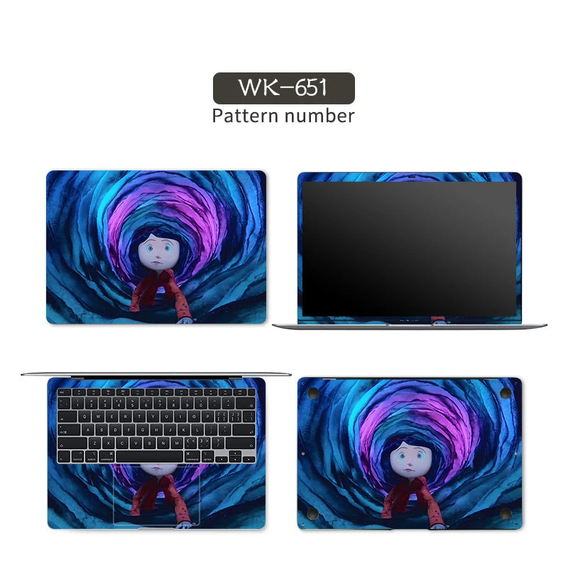 DIY Laptop Skins Stickers Notebook Vinyl Cover Sticker for Acer/Lenovo/HP/Macbook/Msi 11.6"12"13.3"14"15.6"17" Decorate Decal