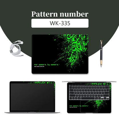 DIY Cover Laptop Skins Stickers Notebook PVC Skin13.3"14"15.6"17.3"Vinyl Cool Stickers Decorate Decal for Macbook/Lenovo/Asus/HP