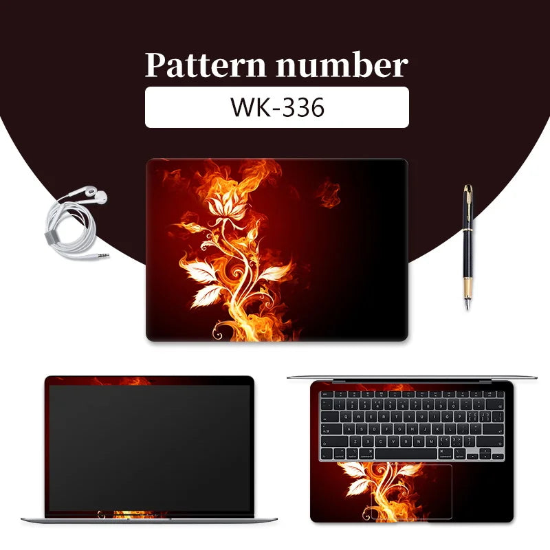 DIY Cover Laptop Skins Stickers Notebook PVC Skin13.3"14"15.6"17.3"Vinyl Cool Stickers Decorate Decal for Macbook/Lenovo/Asus/HP
