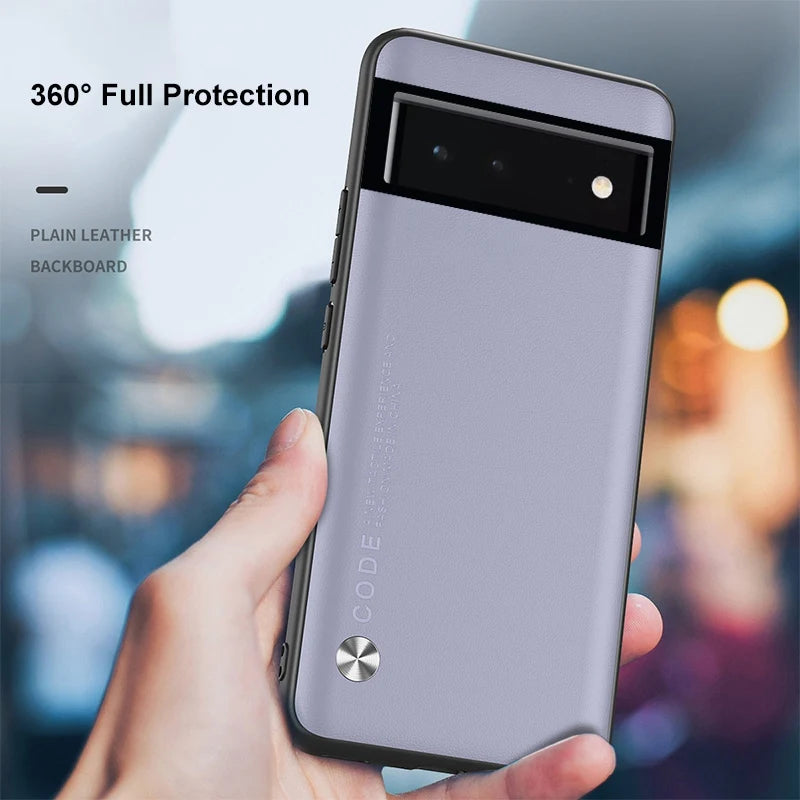 Luxury PU Leather Case For Google Pixel 6 7 8 Pro 7A 6A Back Cover Silicone Protection Phone Case For Google Pixel 7 6 Pro Coque