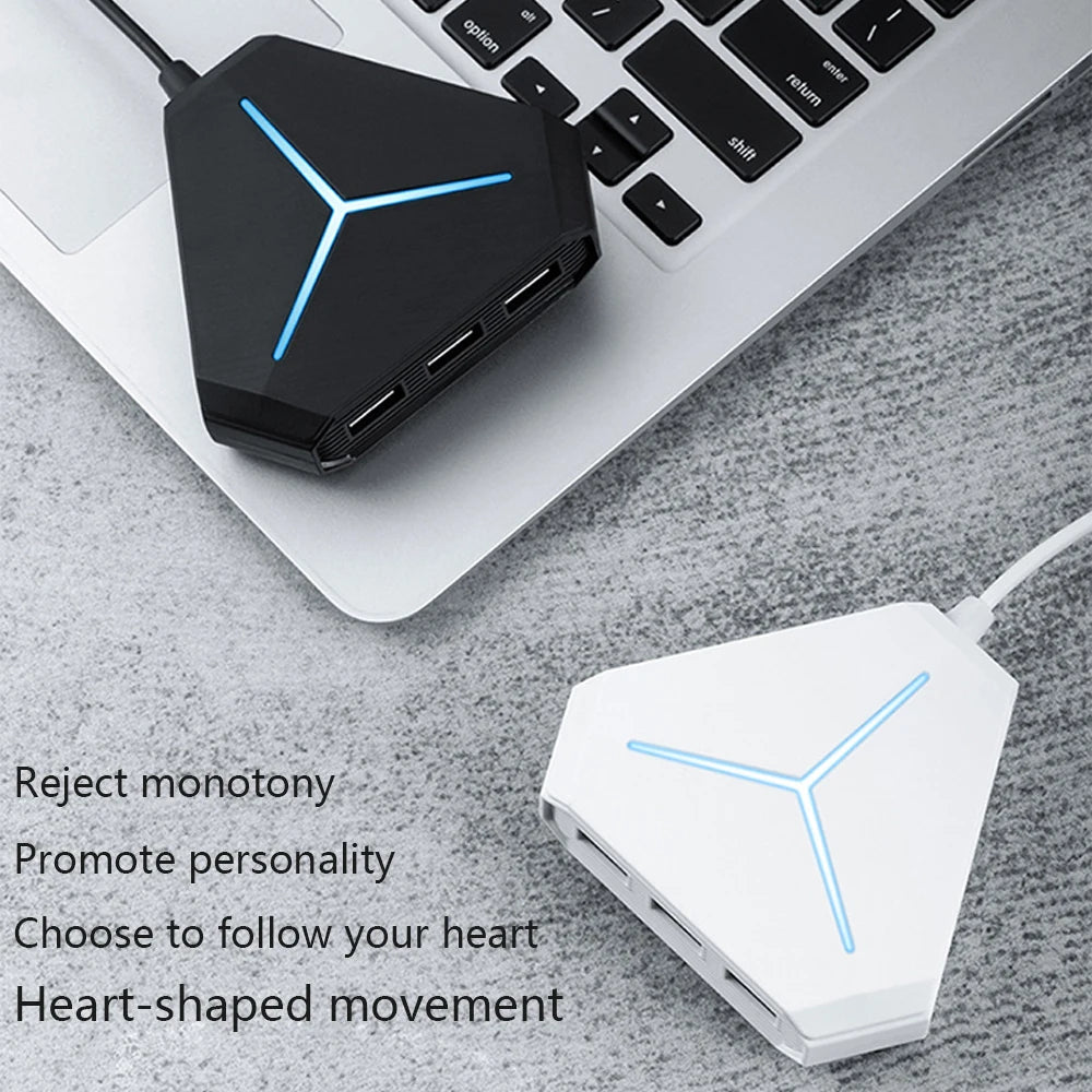 USB Hub USB 3.0 Hub USB Splitter Multi USB 2.0/3.0 Card Reader Headphone Microphone Jack 6 Ports Hub For Desktop PC Notebook