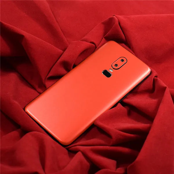 3D Carbon Fiber Skins Film Wrap Skin Phone Back Paste Sticker For OnePlus 7 Pro One Plus 7 1+6T 1+6 Pure Color Matte Film