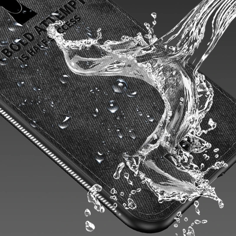 Luxury Deer Print Cloth Texture Case For iPhone 15 14 13 12 Mini 11 Pro X XS MAX XR Phone Cases Soft Cover Silicone Shockproof