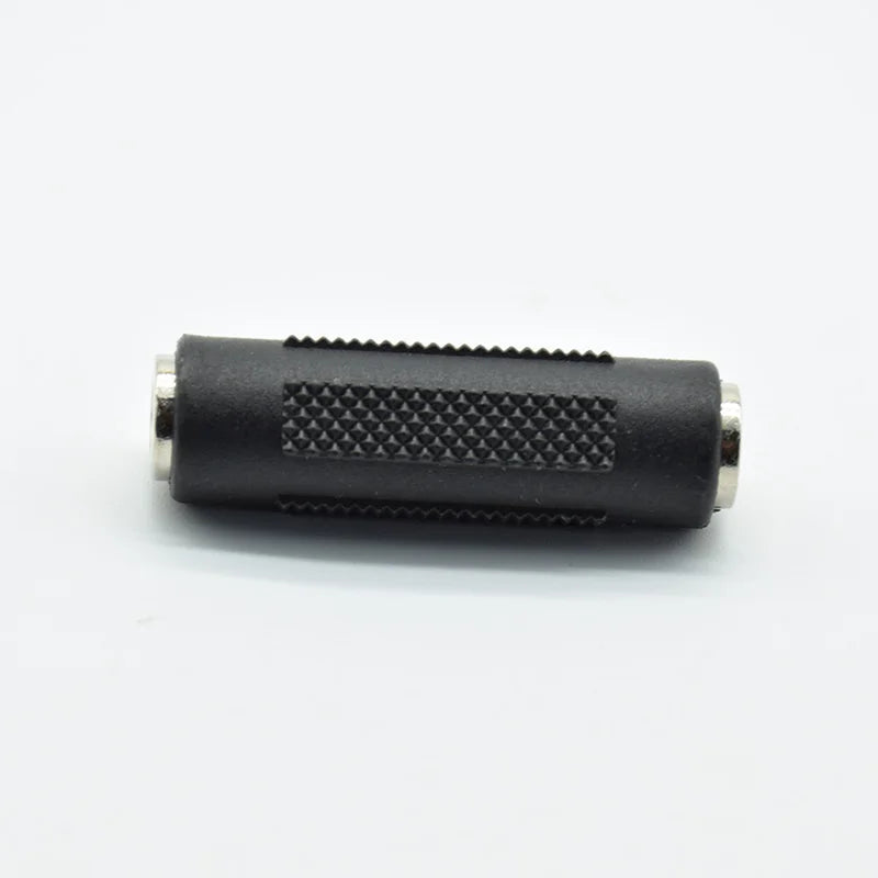 2pcs 3.5 mm Female to 3.5mm Female Jack Stereo Connector Coupler Adapter Audio Cable Extension for MP3 DVD Headphone Car AUX