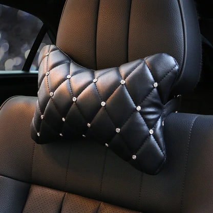 New Luxury Crystal Car Steering Wheel Covers for Women Girls Leather Rhinestone Covered Steering-Wheel Car Interior Accessories