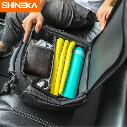 SHINEKA Organizer for Jeep Wrangler JK JL JLU 2007-2023 Sports Rubicon Gladiator JT Backseat Rear Under Seat Storage Bags Box