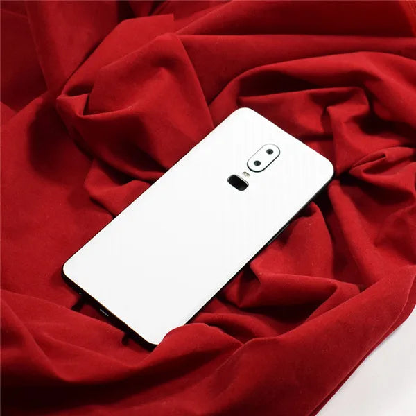 3D Carbon Fiber Skins Film Wrap Skin Phone Back Paste Sticker For OnePlus 7 Pro One Plus 7 1+6T 1+6 Pure Color Matte Film