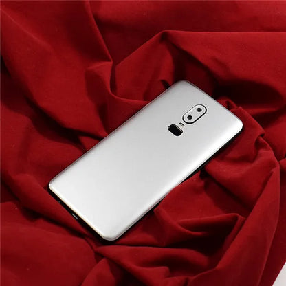 3D Carbon Fiber Skins Film Wrap Skin Phone Back Paste Sticker For OnePlus 7 Pro One Plus 7 1+6T 1+6 Pure Color Matte Film