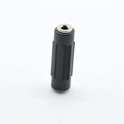 2pcs 3.5 mm Female to 3.5mm Female Jack Stereo Connector Coupler Adapter Audio Cable Extension for MP3 DVD Headphone Car AUX
