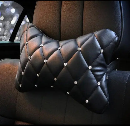 New Luxury Crystal Car Steering Wheel Covers for Women Girls Leather Rhinestone Covered Steering-Wheel Car Interior Accessories