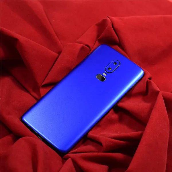 3D Carbon Fiber Skins Film Wrap Skin Phone Back Paste Sticker For OnePlus 7 Pro One Plus 7 1+6T 1+6 Pure Color Matte Film