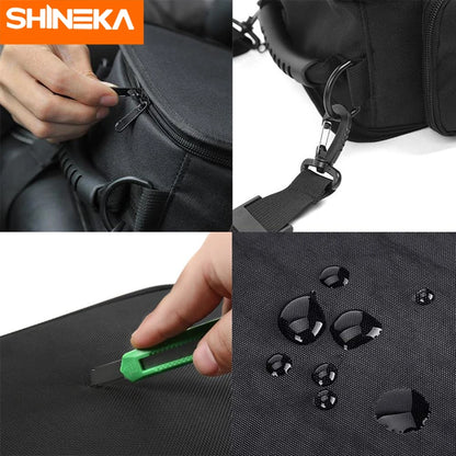 SHINEKA Organizer for Jeep Wrangler JK JL JLU 2007-2023 Sports Rubicon Gladiator JT Backseat Rear Under Seat Storage Bags Box