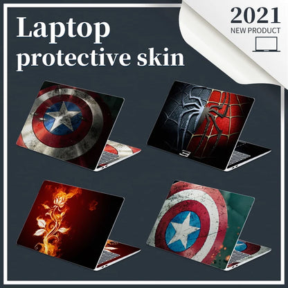DIY Cover Laptop Skins Stickers Notebook PVC Skin13.3"14"15.6"17.3"Vinyl Cool Stickers Decorate Decal for Macbook/Lenovo/Asus/HP