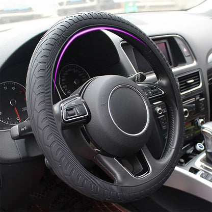 Car Silicone Steering Wheel Case Cover Shell Skidproof Car Accessories For Audi Nissan Peugeot Honda KIA Hyundai LADA BMW Etc.