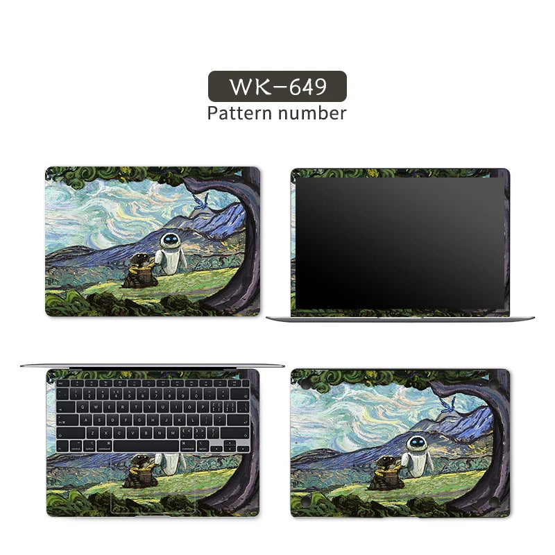 DIY Laptop Skins Stickers Notebook Vinyl Cover Sticker for Acer/Lenovo/HP/Macbook/Msi 11.6"12"13.3"14"15.6"17" Decorate Decal