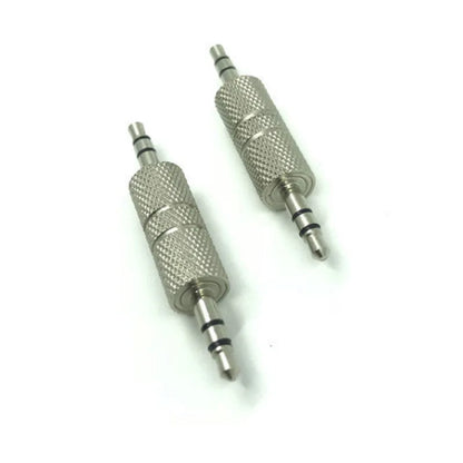 2pcs Jack 3.5 mm to 3.5 mm Audio Adapter  male Plug Connector for Aux Speaker Cable Headphone Jack 3.5