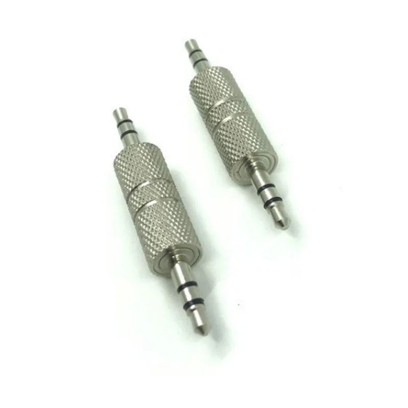 2pcs Jack 3.5 mm to 3.5 mm Audio Adapter  male Plug Connector for Aux Speaker Cable Headphone Jack 3.5