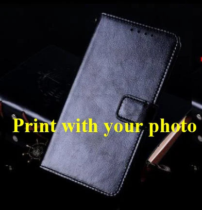 Custom Picture Leather Wallet Case For iPhone 17 16 15 13 12 14 Pro Max SE 8 7 Plus XR XS Max Print Photo Image Book Flip Cover
