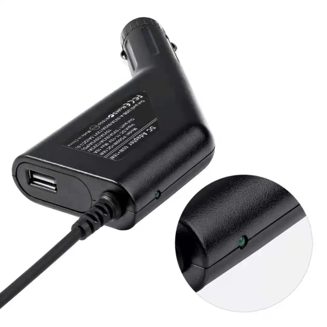 65W USB Type C Universal Laptop Car Charger Dc Power Supply Adapter for MacBook Lenovo Xiaomi 5V 12V Fast Charge Phone Adapter