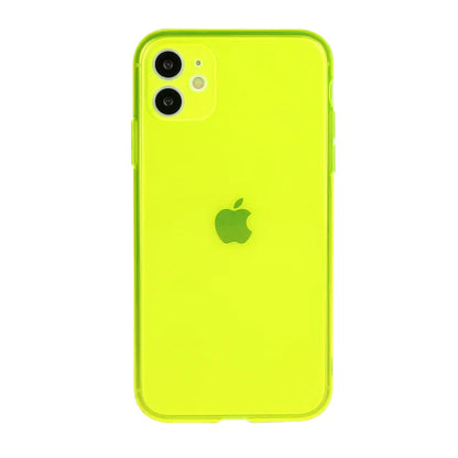 Neon Fluorescent Shockproof Case For iPhone 17 Air 16 15 14 Plus 13 12 Mini 11 Pro Max Candy Color Soft TPU Clear Bumper Cover