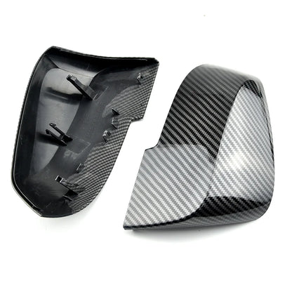 2 Pieces Rearview Mirror Cover Cap Carbon Black for BMW Series 1 2 3 4 X M 220i 328i 420i F20 F21 F22 F23 F30 F32 F33 F36 X1