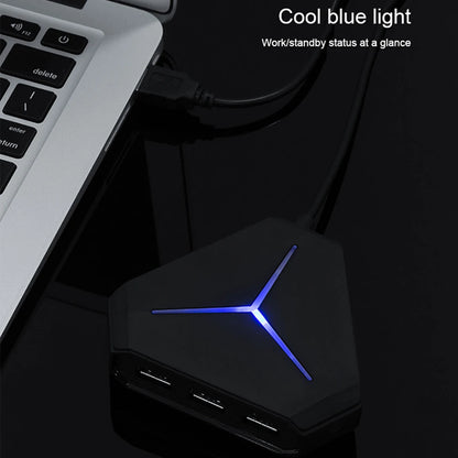 USB Hub USB 3.0 Hub USB Splitter Multi USB 2.0/3.0 Card Reader Headphone Microphone Jack 6 Ports Hub For Desktop PC Notebook