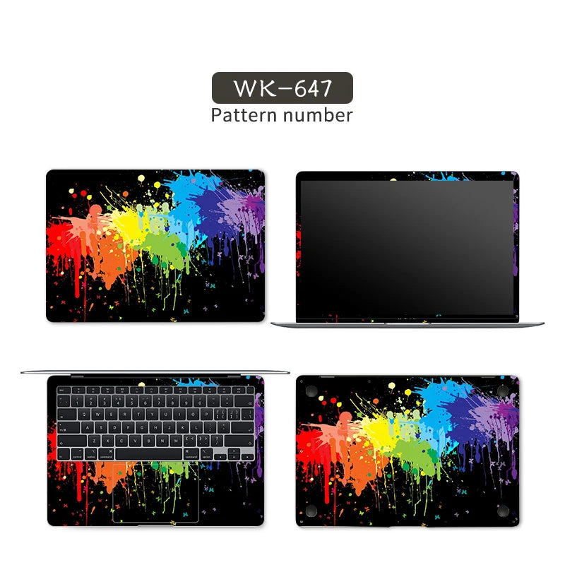 DIY Laptop Skins Stickers Notebook Vinyl Cover Sticker for Acer/Lenovo/HP/Macbook/Msi 11.6"12"13.3"14"15.6"17" Decorate Decal