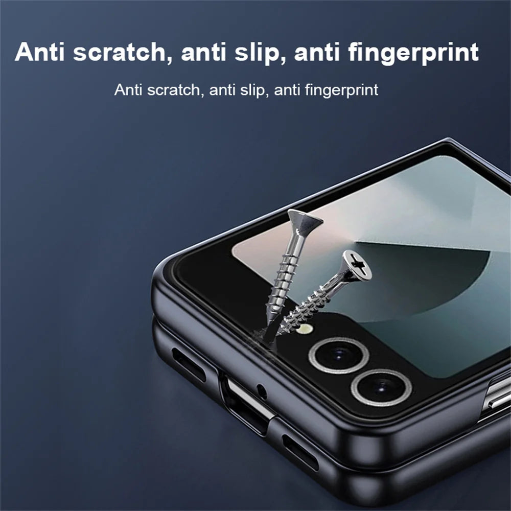 Luxury For Magsafe Matte Frosted AG Magnetic Phone Case For Samsung Z Flip 8 7 FE 6 5 ZFlip 4 3 Wireless Charge Protective Cover