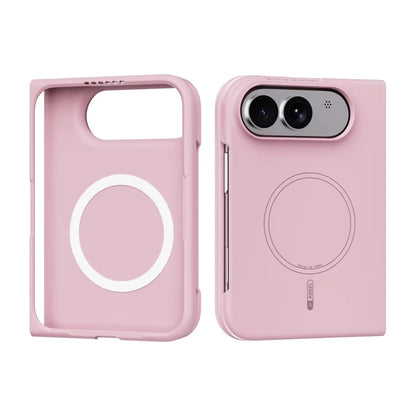 Liquid Silicone Cute Magnetic Skin-Feel Phone Case For iPhone Duo For Magsafe Wireless Flexible Slim Shockproof Protect Cover