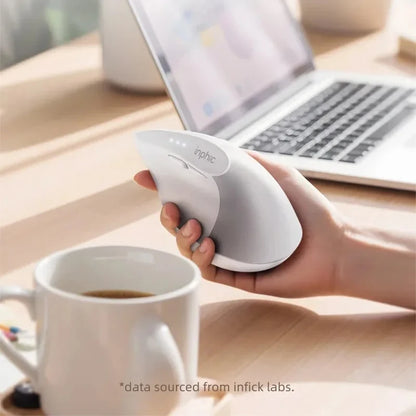 Inphic X9 PRO Vertical Wireless Mouse Type-C Fast Charging Ergonomic Silent Office Mouse For Laptop PC Computer Gaming Mouse