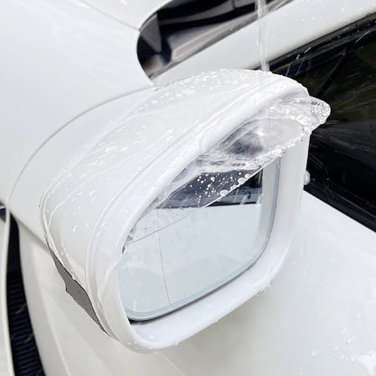 2PCS Car Rearview Mirror Rain Rainproof Eyebrow Shield Cover Sticker For Fiat 500 500C 2012 500X 500L Abarth 695 Car Accessories
