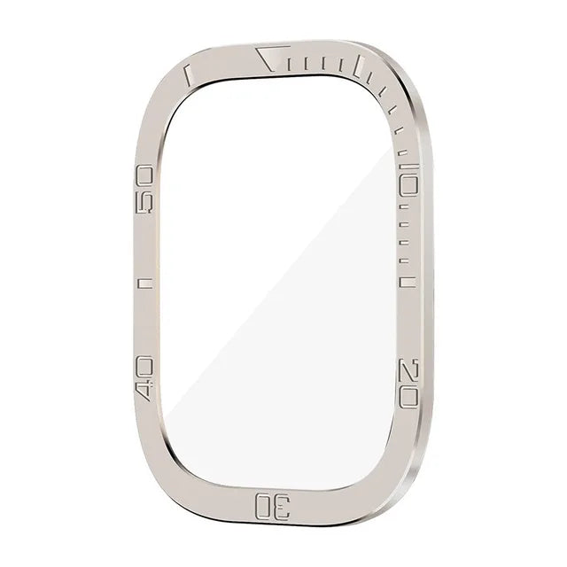 Screen Protector For Apple Watch Ultra 49mm Case Accessories Metal Cover Frame+Tempered Glass For iWatch Ultra 4 3 2 49mm Bezel