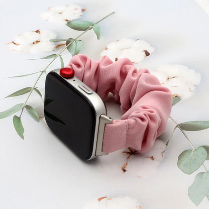 Pink Fabric Strap for Huawei Watch Fit 3/ Fit 4 Pro/ Fit 4/Fit5 Band Smartwatch Replacement Elastic Scrunchie Bracelet for Women