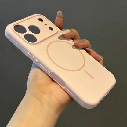 Luxury Liquid Silicone Original Case For iPhone 17 Pro Max Air 16 15 14 13 12 Plus Magsafe Shockproof Matte Soft Bumper Cover