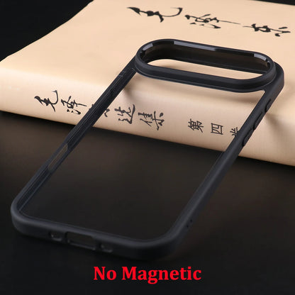 UGOjP For iPhone 17 Air Case Men Women Anti-drop Transparent Phone Case Shockproof TPU Frame Clear Thin Protective Back Cover