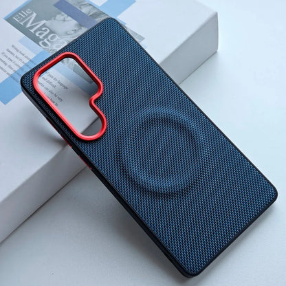 For Samsung Galaxy S26 Ultra S26 S25 Plus A57 A37 Phone Case Hard PU Leather Magnetic Wireless Charging Protective Back Cover