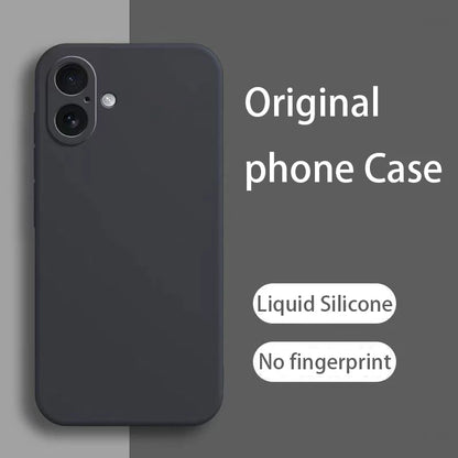 Liquid Silicone Phone Case for iphone 16 17 7 8 SE X XR Xs Max 11 12 13 mini 14 15 16 Plus 17 Pro Max 16e 17e Shockproof Cover