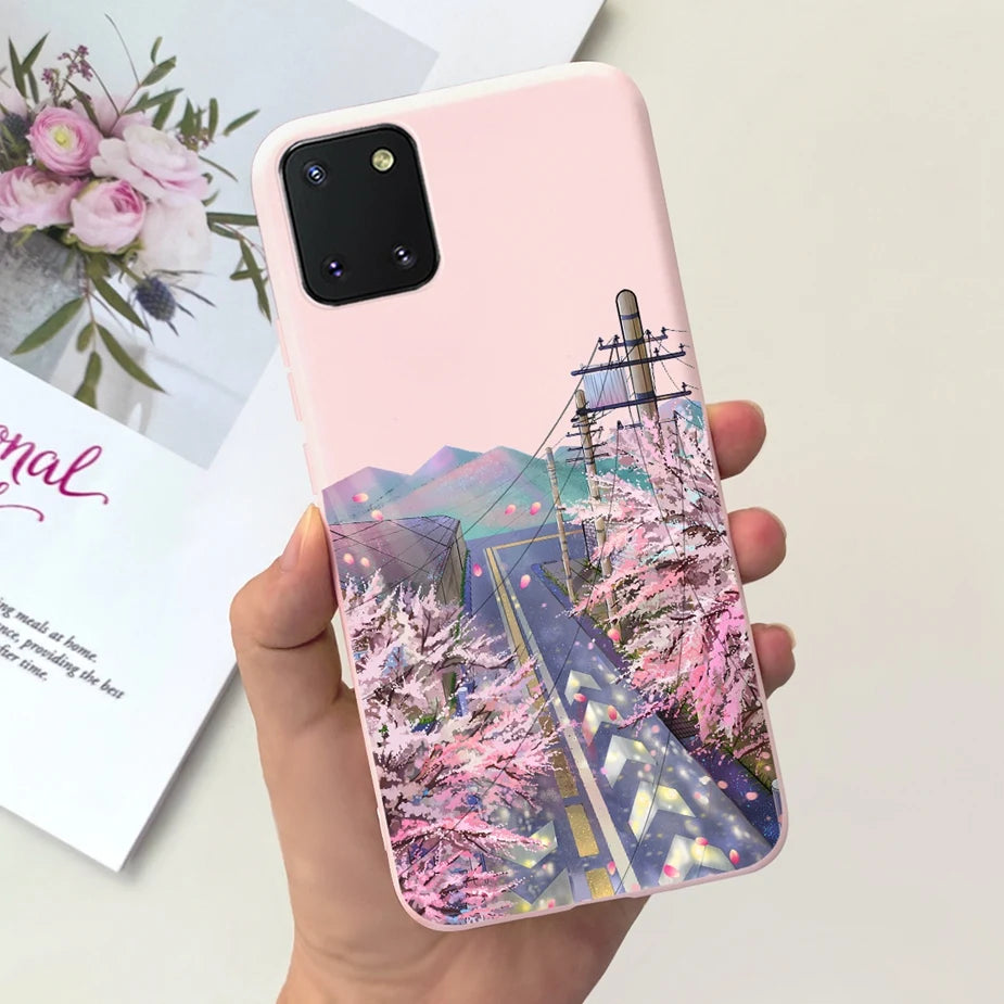 For Samsung Galaxy Note10 Lite Case SM-N770F 6.7'' Popular Candy Painted Cover Soft TPU Phone Case For Samsung Note 10 Lite Bags